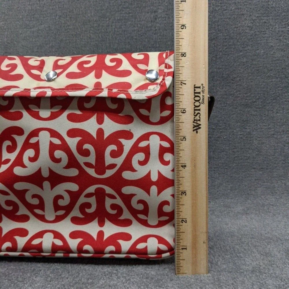 Infantino Savvy Bag Diaper Bag with Changing Pad Red Cream Printed